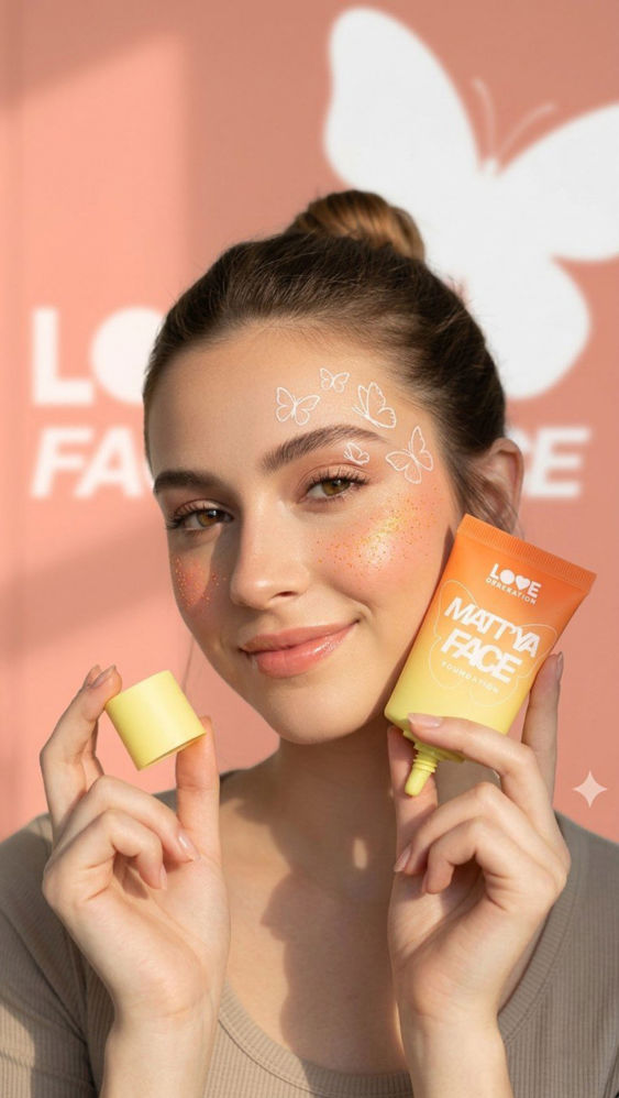 Love Generation - Mattifying Foundation Cream With Matcha Extract - Matt'ya Face - Shade 03_thumbnail_1